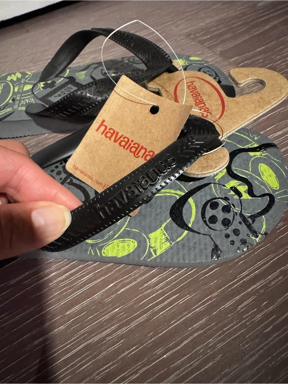 Havaianas Kids Flip Flops Gamer Theme Boys Sz 13 NWT Made In Brazil Beach Pool
